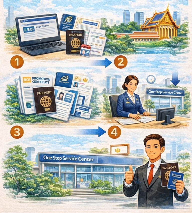 การขอ work permit boi