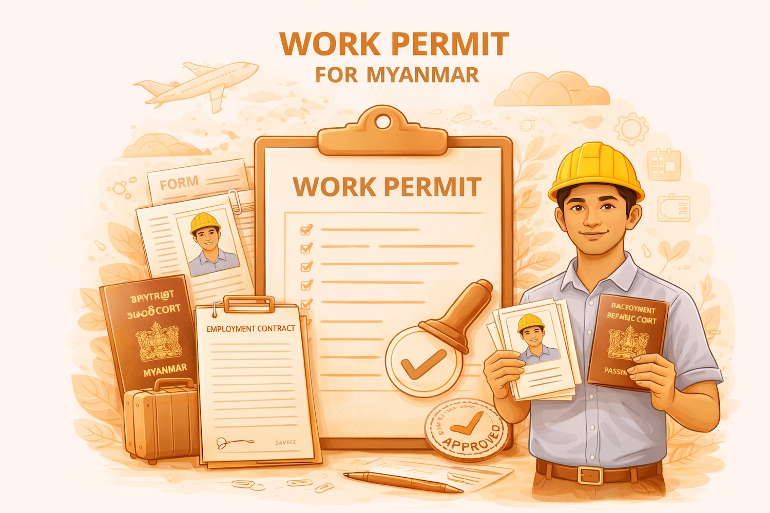 Myanmar work permit in Thailand